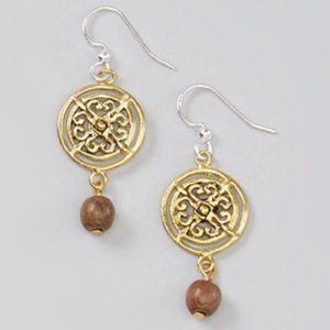 Maya Wood Drop Earrings